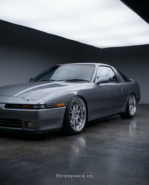 1991 Toyota Supra with ESR Wheels CS18 5x114.3 18x10.5 +22 Vacuum Chrome wheels