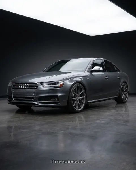 2015 Audi S4 with Niche 1PC M116 MISANO 5X112 19X8.5 +42 MATTE GUN METAL wheels