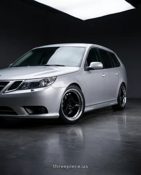 2010 Saab 9-3 with Advan Racing ONI2 PROGRESSIVE 5x114.3 20x8.5 +33 MACHINING & RACING GLOSS BLACK wheels
