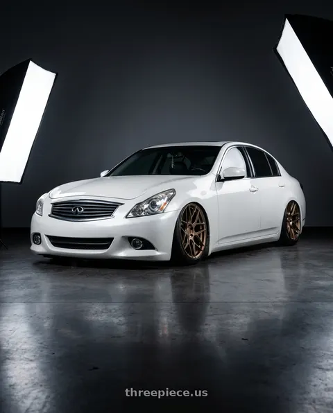 2012 INFINITI G37 with Aodhan AFF2 5x114.3 19x9.5+35 Matte Bronze wheels