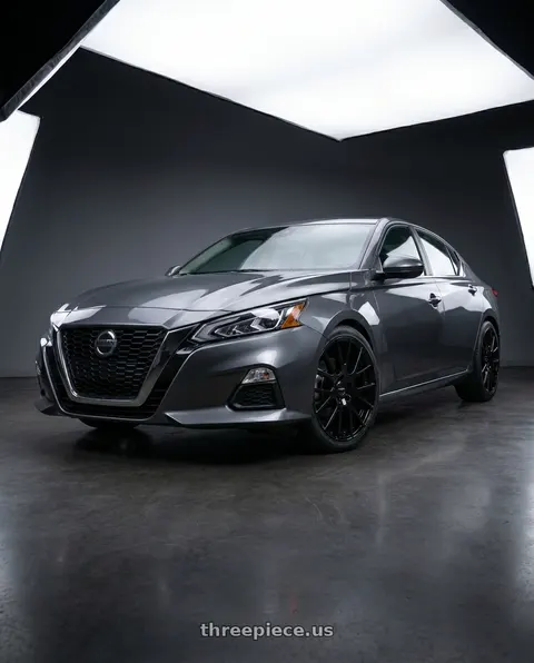 2021 Nissan Altima SV with Vision Street-Designs 18 Hellion 5x114.3 18x8+40 Gloss Black wheels