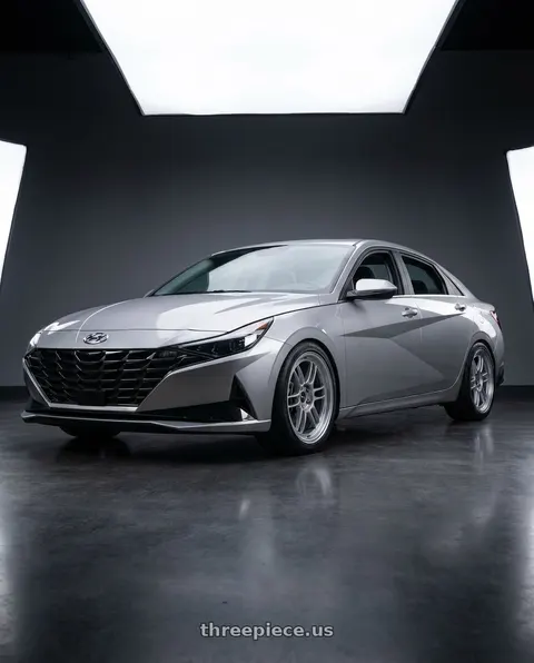 2021 Hyundai Elantra Limited with Enkei RPF1 5x114.3 18x9.5+45 Silver wheels