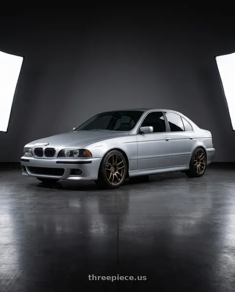 2000 BMW 540i with Work Emotion Cr Kiwami 5x120 19x9.5 +25 Matte Bronze wheels