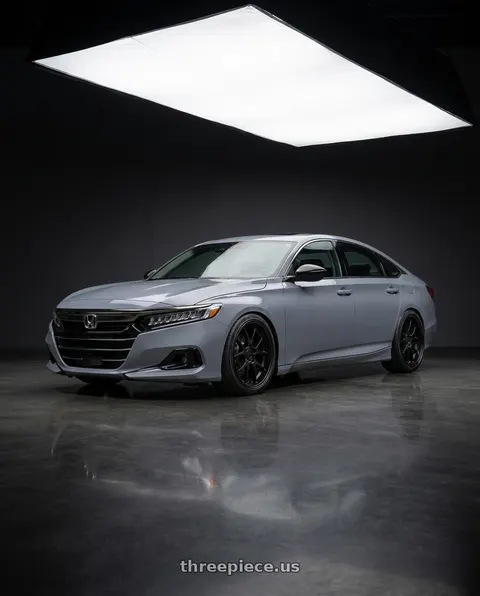 2021 Honda Accord EX-L with Rotiform 207 5x114.3 19x8.5 +35 MATTE BLACK wheels