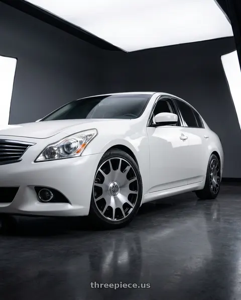2011 INFINITI G37 with MASSIV 927 5X114.3/5X120 24x9 +30 BLACK MACHINE wheels