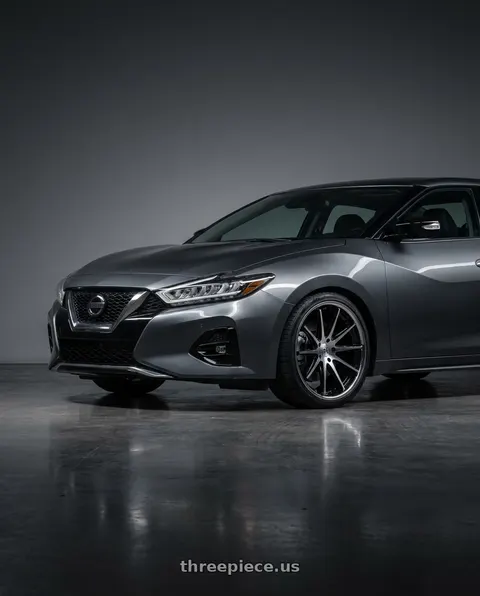 2021 Nissan Maxima 40th Anniversary Edition with Rohana RFC10 5x114 19x9.5 +40 Machine Black/chrome Lip wheels