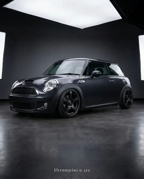 2010 Mini Cooper with Ssr Gtv01 4x100 17x7+42  FLAT BLACK wheels