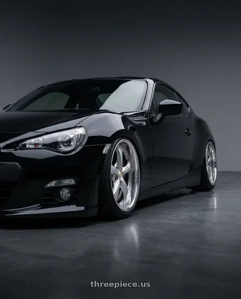 2015 Subaru BRZ Premium with Work Wheels VS-KF 5x100 18x8.5+40 Light Grey Silver O Disk FULL REVERSE wheels