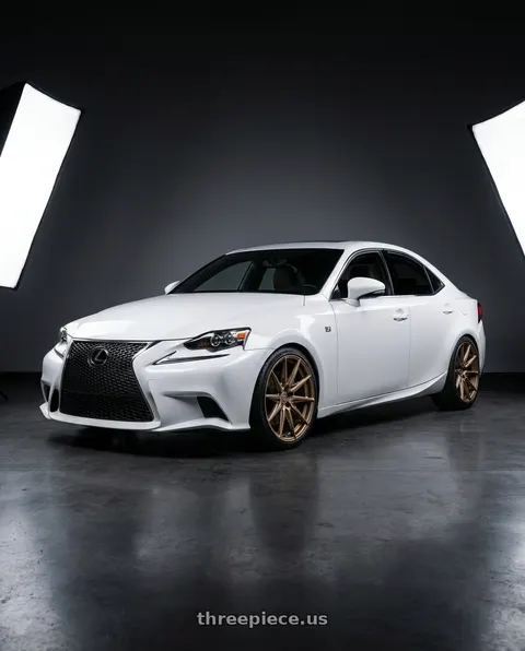 2016 Lexus IS350 with Brada Wheels CX2 5x114.3 19x10 +25 Satin Bronze wheels