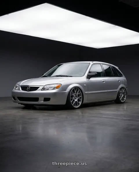 2002 Mazda isamu16 5d with BBS CH-R 5x114.3 20x8.5 +38 Satin Titanium Polished Rim Protector wheels