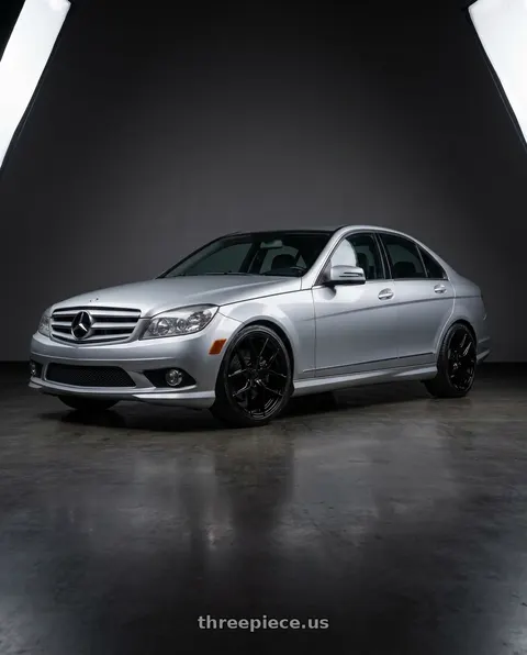 2009 Mercedes-Benz C300 Sport with Avant Garde Wheels M580R 5X112 19x9.5 +45 Gloss Black wheels