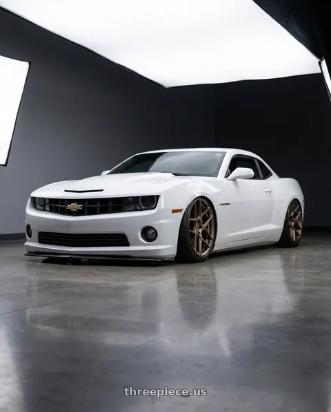 2014 Chevrolet Camaro with Aodhan AFF2 5x120 20x9+30 Matte Bronze wheels
