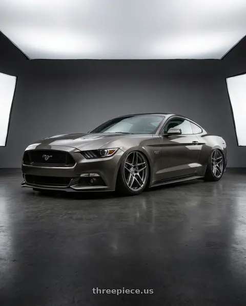 2015 Ford Mustang GT with Kansei K15G Astro 5x114.3 19x9.5 22 Gunmetal wheels