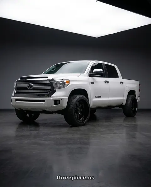2016 Toyota Tundra Platinum with Fittipaldi Offroad FA16B 6X135/6x139.7 22x12 -51 Gloss Black wheels