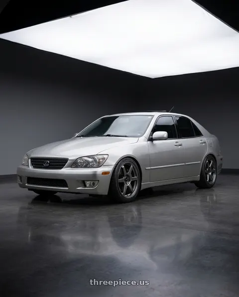 2002 Lexus IS300 with Enkei T6R 5x114.3 17x8+40 Gloss Gunmetal wheels