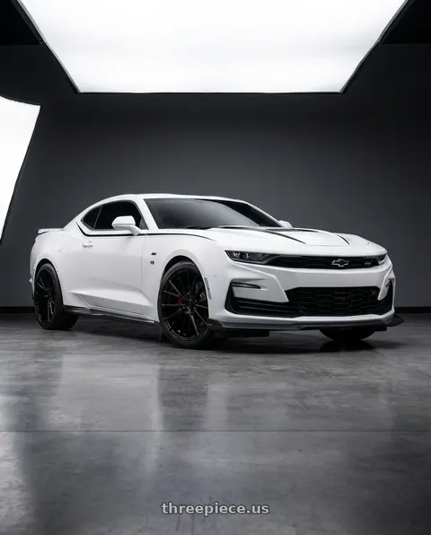 2021 Chevrolet Camaro SS with Axe EX40 5x127 22X10.5+25 GLOSS BLACK wheels