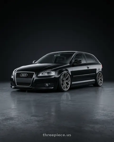 2012 Audi A3 with BBS CC-R 5x112 19x8.5+30 Satin Platinum wheels