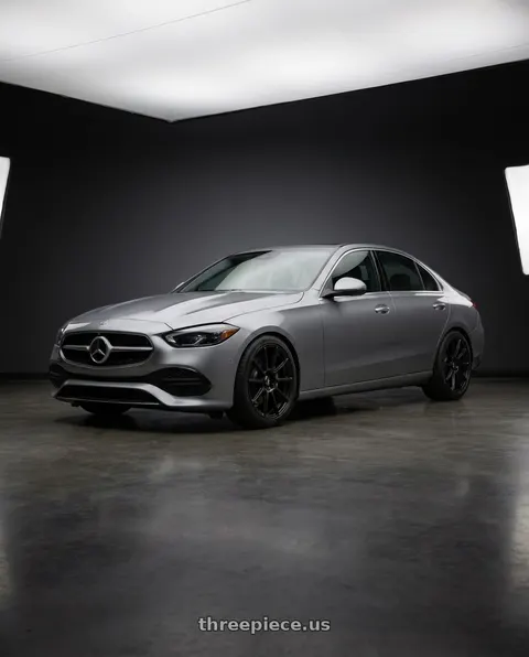 2024 Mercedes-Benz C300 with Konig Control 5x105/5x114.3 18x8+40 Matte Black wheels