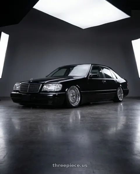 1994 Mercedes-Benz S500 with Work Emitz Chrome 5x112 19x8.5 +38 wheels