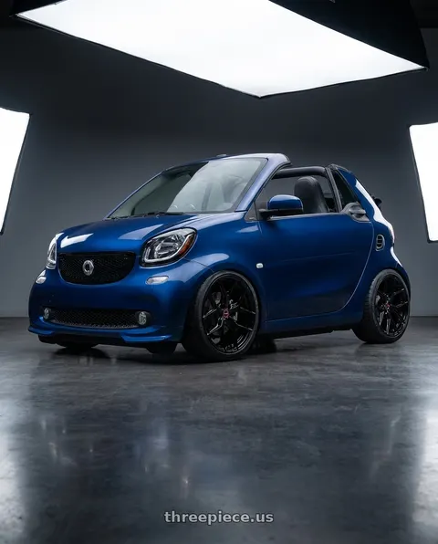2014 Smart Fortwo with VOSSEN HF-5 5X114.3 20x10.5 +45 GLOSS BLACK wheels