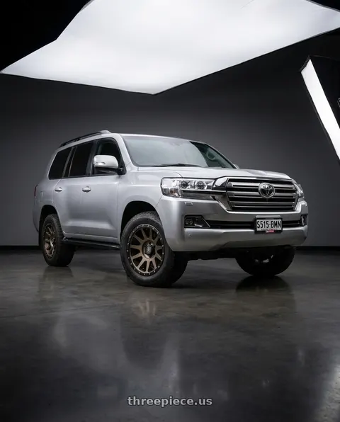 2017 Toyota Land Cruiser with Icon Alloys COMPRESSION 5x150 18x9+25 BRONZE wheels