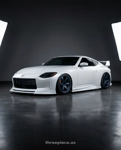 2023 Nissan Z with Volk Racing TE37 SAGA S-PLUS 5x114.3 19x9.5+28 Mag Blue wheels