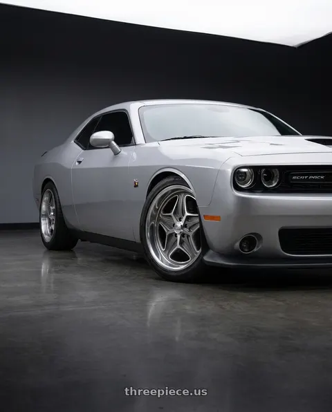 2023 Dodge Challenger with Foose 1PC F172 MERLOT 5X120.65 22X9 +15 ANTHRACITE MACHINED wheels