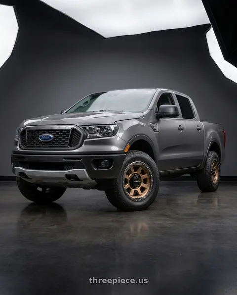 2021 Ford Ranger XL with Vision Off-Road 350 Ojos 6x139.7 17x9+12 Bronze wheels
