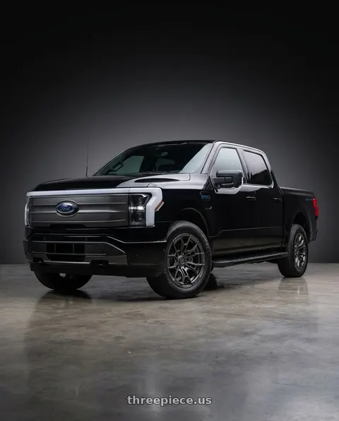 2024 Ford F-150 Lightning with DEFIANT DF04 6x135 17x9+12 Gunmetal wheels