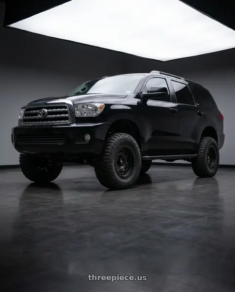 2012 Toyota Sequoia Limited with Fittipaldi Offroad FT100SB 5X150 18x9 +18 Satin Black wheels