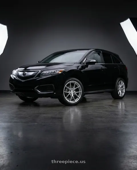2015 Acura RDX with Aodhan AFF7 5x114.3 19x8.5+35 Gloss Silver Machined Face wheels