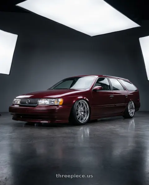 1992 Mercury Sable LS with BORGHINI 28 5X115 26x10 +13 CHROME wheels