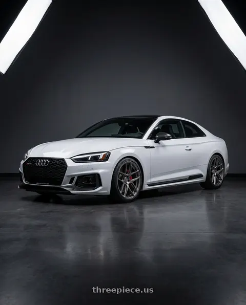 2018 Audi RS5 with MRR FS1 5x112 20x10  +25 Matte Gun Metal wheels