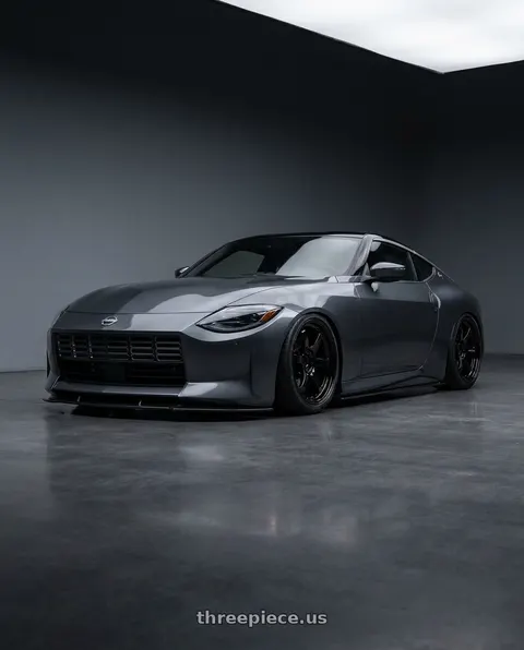 2025 Nissan Z with Gram Lights 57NR 5x114.3 19x9.5+38 Glass Black wheels