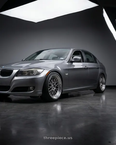 2011 BMW 328i xDrive with ESR Wheels SR SERIES SR01 5x120 18x9.5 +22 Hyper Black wheels