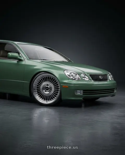 2002 Lexus GS430 with Work Emitz Chrome 5x114.3 19x8.5 +18 wheels