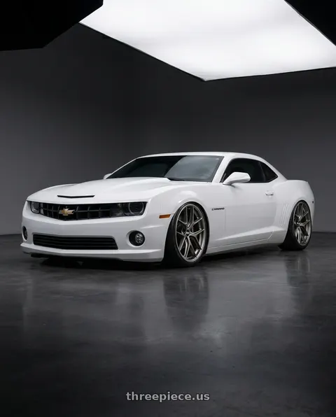 2014 Chevrolet Camaro with BBS CC-R 5x120 20x10.5+35 Satin Platinum wheels