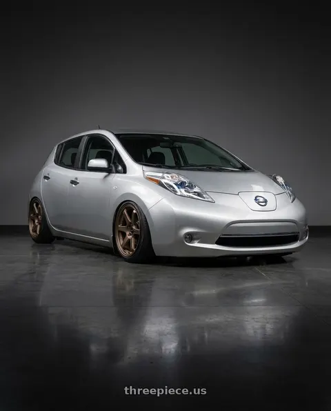 2017 Nissan LEAF with Enkei T6R 5x114.3 17x8+40 Matte Bronze wheels