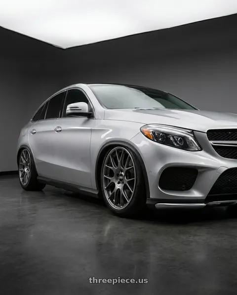 2016 Mercedes-Benz GLE450 AMG with BBS CH-R 5x112 20x9 +25 Satin Titanium Polished Rim Protector wheels