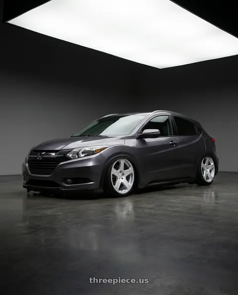 2017 Honda HR-V with Rotiform RC200 NUE 5X120 20x10 +40 GLOSS SILVER wheels