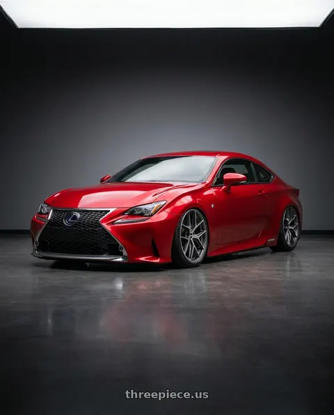 2018 Lexus RC F with BBS CC-R 5x114.3 19x8.5+30 Graphite w/ Diamond Cut Face wheels