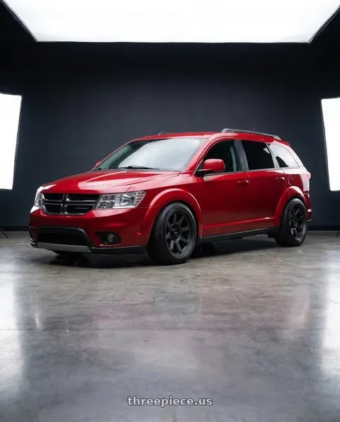 2017 Dodge Journey SXT with Vision Off-Road 351 Flow 5x127 17x8+30 Satin Black wheels
