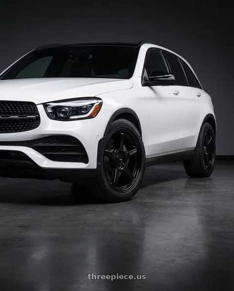 2022 Mercedes-Benz GLC300 with Enkei TS-5 5x120 18x9.5+45 Black wheels