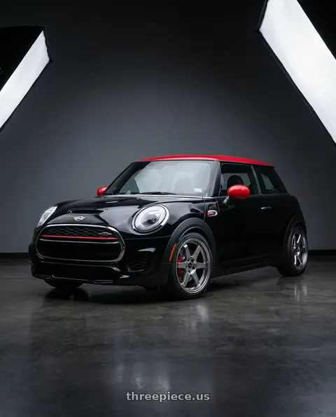2017 Mini Cooper John Cooper Works with Vors TR37 5x112 18x8.5  +35 Hyper Black wheels