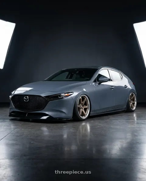 2023 Mazda 3 with ESR Wheels APEX SERIES AP6 5x114.3 18x9.5 +22 Matte Bronze wheels