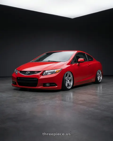 2011 Honda Civic Si with Ssr Gtv01 5x114.3 18x8.5+40  GLARE SILVER wheels