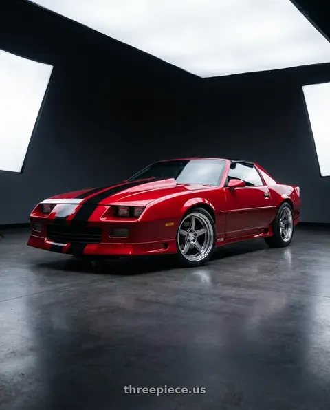 1992 Chevrolet Camaro with Work T5R 2P 5x114.3 18x10.0 GT SILVER wheels