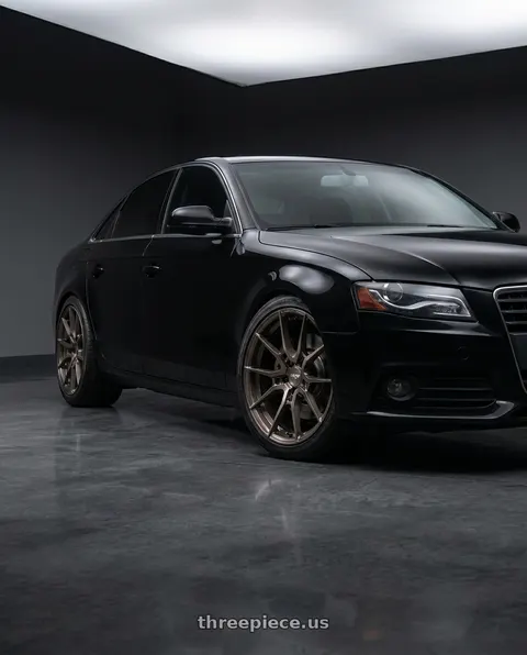 2012 Audi A4 with Niche Mono T111 KANAN 5X112 20X11 +55 BRUSHED CANDY SMOKE wheels