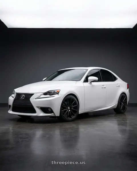 2014 Lexus IS250 with TOUREN TR92 3292 5x114.3 18x8 +35 GLOSS BLACK wheels