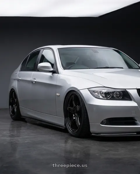 2012 BMW 3 Series E92 with Gram Lights 57CR 5x120 18x9.5+38 Glossy Black wheels